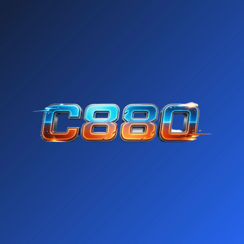 Bold 3D gaming logo with the text 'С88O' in energetic colors, featuring a modern esports-inspired horizontal rectangular wordmark design by С88O on a transparent background